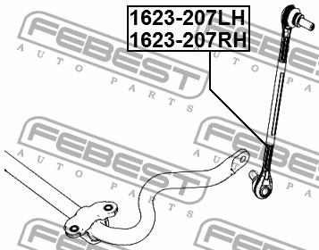 Febest Front Left stabilizer bar – price 57 PLN