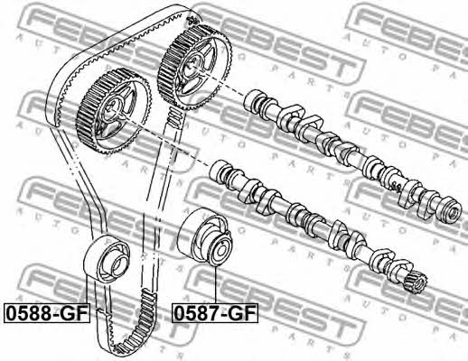 Ролик ременя ГРМ Febest 0588-GF