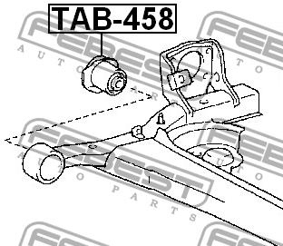 Febest Silentblock rear beam – price 74 PLN