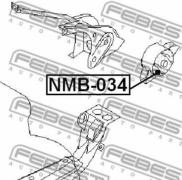 Подушка двигателя Febest NMB-034