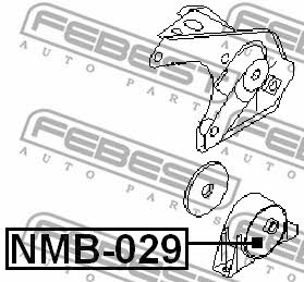 Poduszka silnika, tył Febest NMB-029