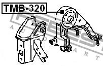 Febest Engine mount – price 155 PLN