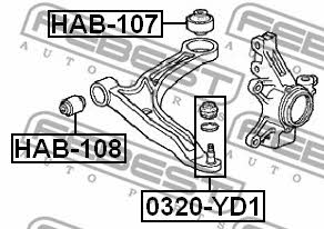 Купить Febest HAB107 – отличная цена на 2407.PL!