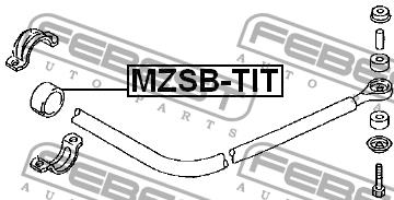 Втулка стабілізатора заднього Febest MZSB-TIT