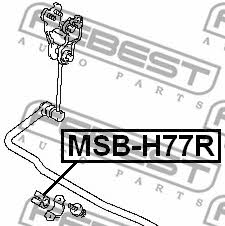 Втулка стабілізатора заднього Febest MSB-H77R