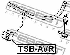 Втулка стабілізатора заднього Febest TSB-AVR