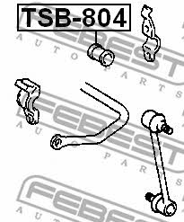Stabilisatorbuchse hinten Febest TSB-804