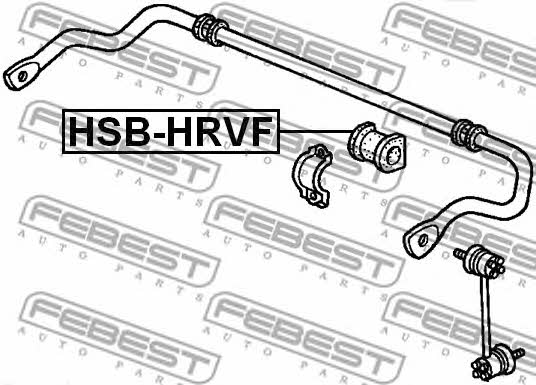 Tuleja stabilizatora przedniego Febest HSB-HRVF