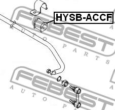Tuleja stabilizatora przedniego Febest HYSB-ACCF