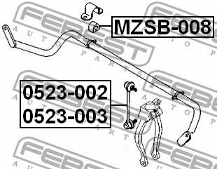Купити Febest MZSB008 – суперціна на 2407.PL!