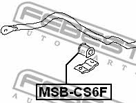 Tuleja stabilizatora przedniego Febest MSB-CS6F