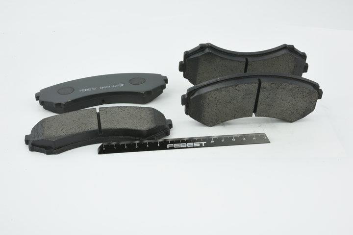 Brake Pad Set, disc brake Febest 0401-V75F