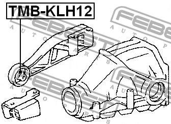 Wspornik montażowy przekładni tylnej osi Febest TMB-KLH12