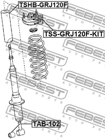 Сайлентблок заднего амортизатора Febest TAB-102