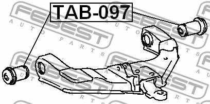 Сайлентблок переднього нижнього важеля Febest TAB-097