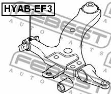 Сайлентблок переднего нижнего рычага передний Febest HYAB-EF3