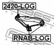Silent block front lever Febest RNAB-LOG