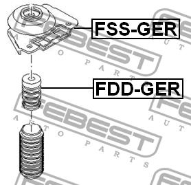 Febest Опора заднего амортизатора – цена
