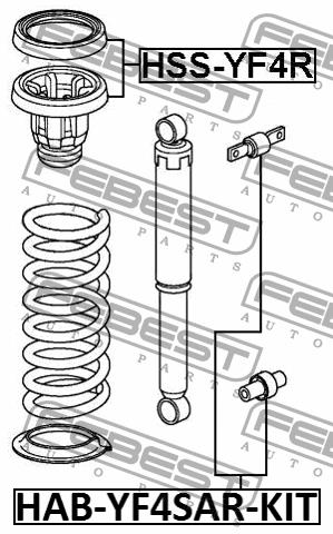 Febest Rear shock absorber support – price 126 PLN