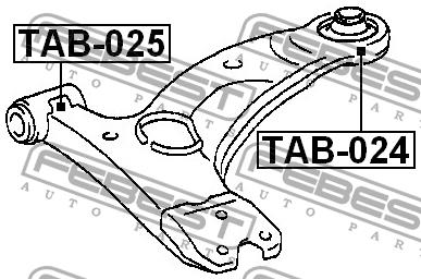 Febest Silent block front lower arm front – price 29 PLN