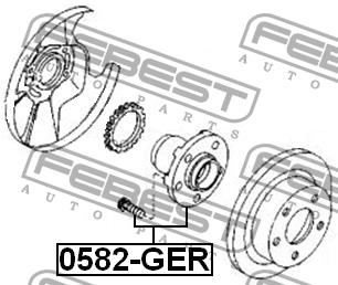 Febest Wheel hub – price 305 PLN