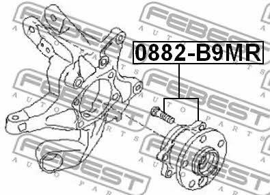 Febest Radnabe hinten – Preis 492 PLN