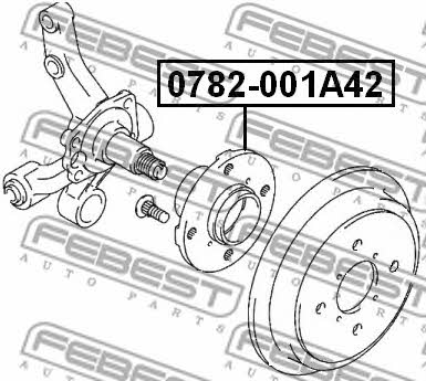 Febest Wheel hub – price 249 PLN
