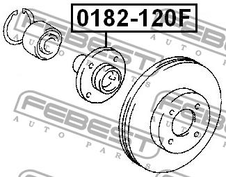 Febest Wheel hub front – price 152 PLN