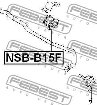Febest Front stabilizer bush – price 13 PLN