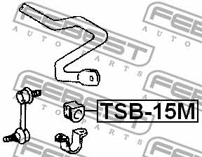Tuleja stabilizatora przedniego Febest TSB-15M
