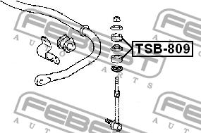 Tuleja przedniego stabilizatora Febest TSB-809