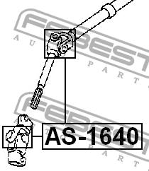 Крестовина вала рулевого Febest AS-1640