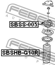 Febest Rear shock absorber support – price 114 PLN
