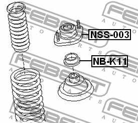 Febest Front Shock Absorber Support – price 78 PLN