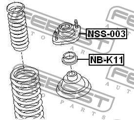 Front Shock Absorber Support Febest NSS-003