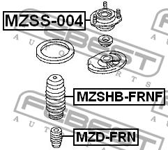 Bufor przednie zawieszenie Febest MZD-FRN