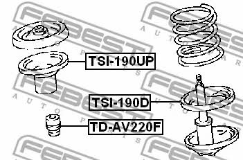 Febest Front shock absorber bump – price 21 PLN