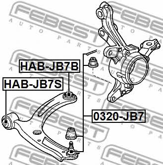 Kugellager Febest 0320-JB7