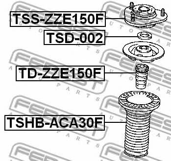 Febest Front shock absorber bump – price 63 PLN