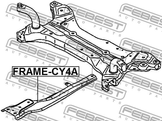 Front subframe Febest FRAME-CY4A