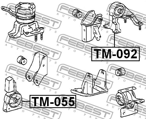 Febest Motorlager vorne – Preis 106 PLN