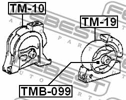 Подушка двигуна передня Febest TM-19