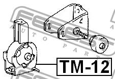 Motorlager vorne Febest TM-12