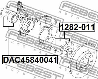 Febest Wheel hub front – price 129 PLN