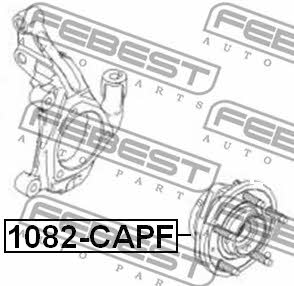 Febest Wheel hub with front bearing – price 417 PLN