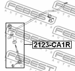 Febest Rear stabilizer bar – price 48 PLN