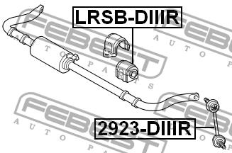 Rear stabilizer bar Febest 2923-DIIIR