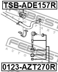 Febest Rear anti roll bar link – price 181 PLN