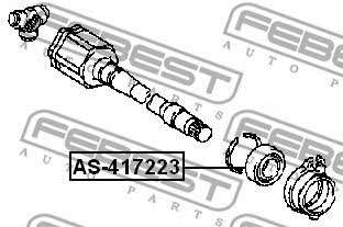 Drive shaft bearing Febest AS-417223