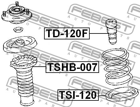 Spring plate Febest TSI-120